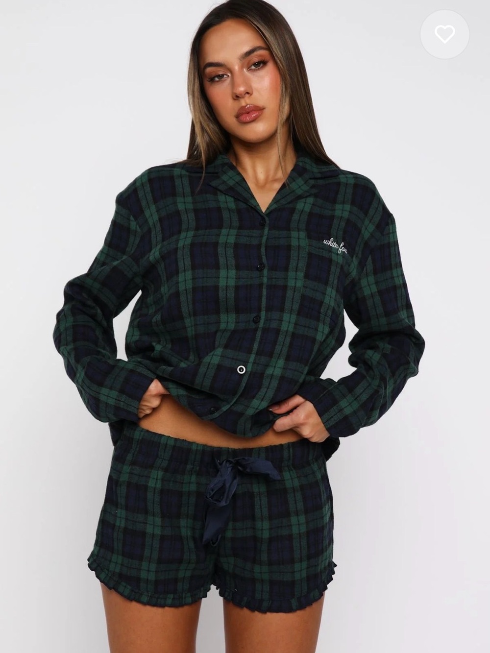 WHITEFOX That Time Of Year Pyjama Set (Top and Shorts!) SMALL